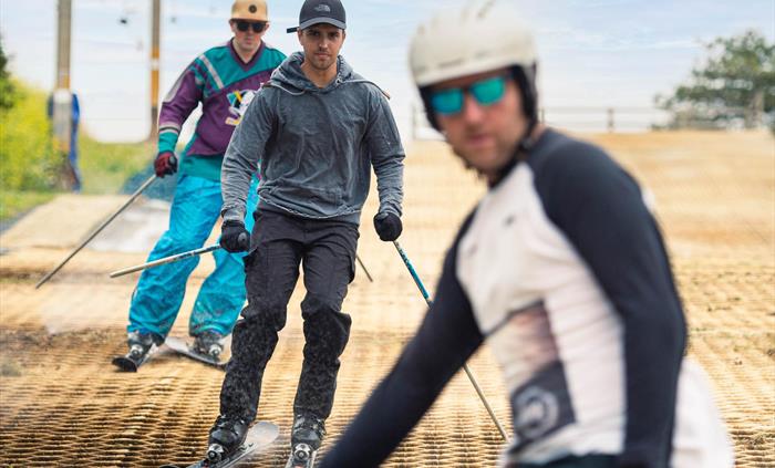 Skiing at Pembrey